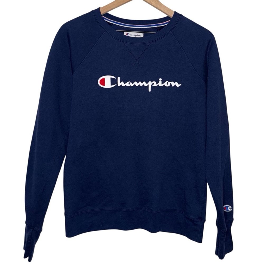 Champion Men's Navy‎ Blue Classic Pull Over Sweater
